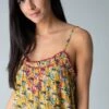 Natural Life Embroidered Harley Dress - Gold Floral