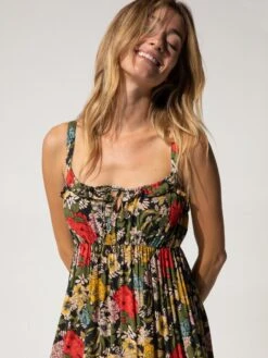 Natural Life Elizabeth Maxi Dress - Black Red Poppy -Natural Life Shop 1A2A4838