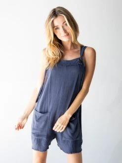 Natural Life Carly Romper - Navy -Natural Life Shop 1A2A5306