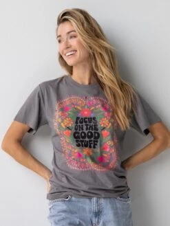 Natural Life Boyfriend Tee Shirt - Focus On The Good Stuff -Natural Life Shop 1A2A5876
