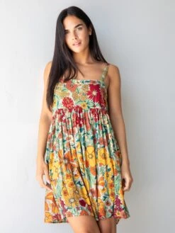 Natural Life Patti Dress - Gold Vintage Floral