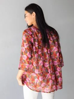 Natural Life Tunic-In-A-Bag - Pink Red Floral 9 Natural Life Tunic-In-A-Bag - Pink Red Floral -Natural Life Shop 1A2A9774