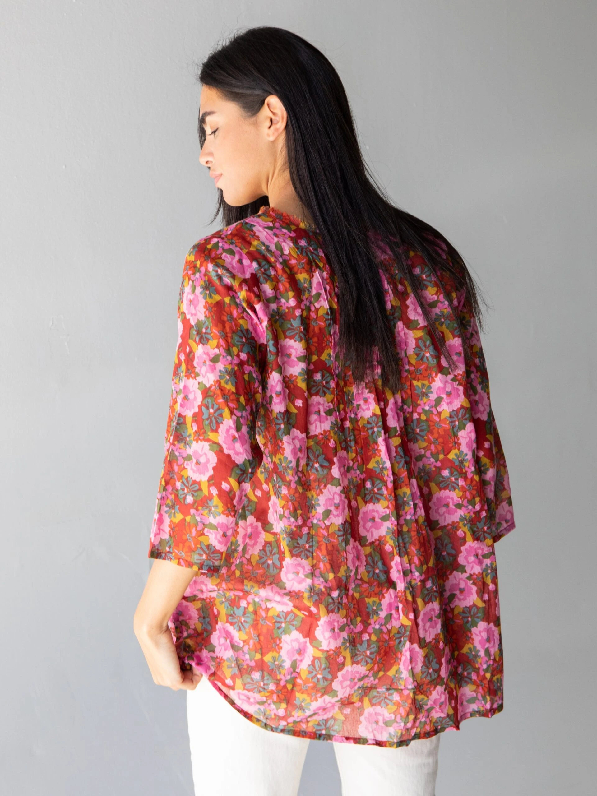 Natural Life Tunic-In-A-Bag - Pink Red Floral 5 Natural Life Tunic-In-A-Bag - Pink Red Floral - Image 5