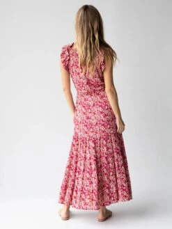 Natural Life Havana Nights Maxi Dress - Cranberry Cream -Natural Life Shop 484A0123 20copy