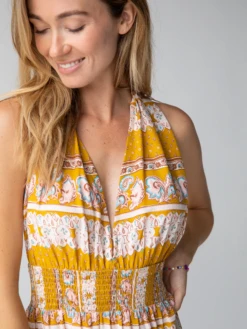 Natural Life Nadia Halter Dress - Mustard Paisley 7 Natural Life Nadia Halter Dress - Mustard Paisley -Natural Life Shop 484A1602 20copy