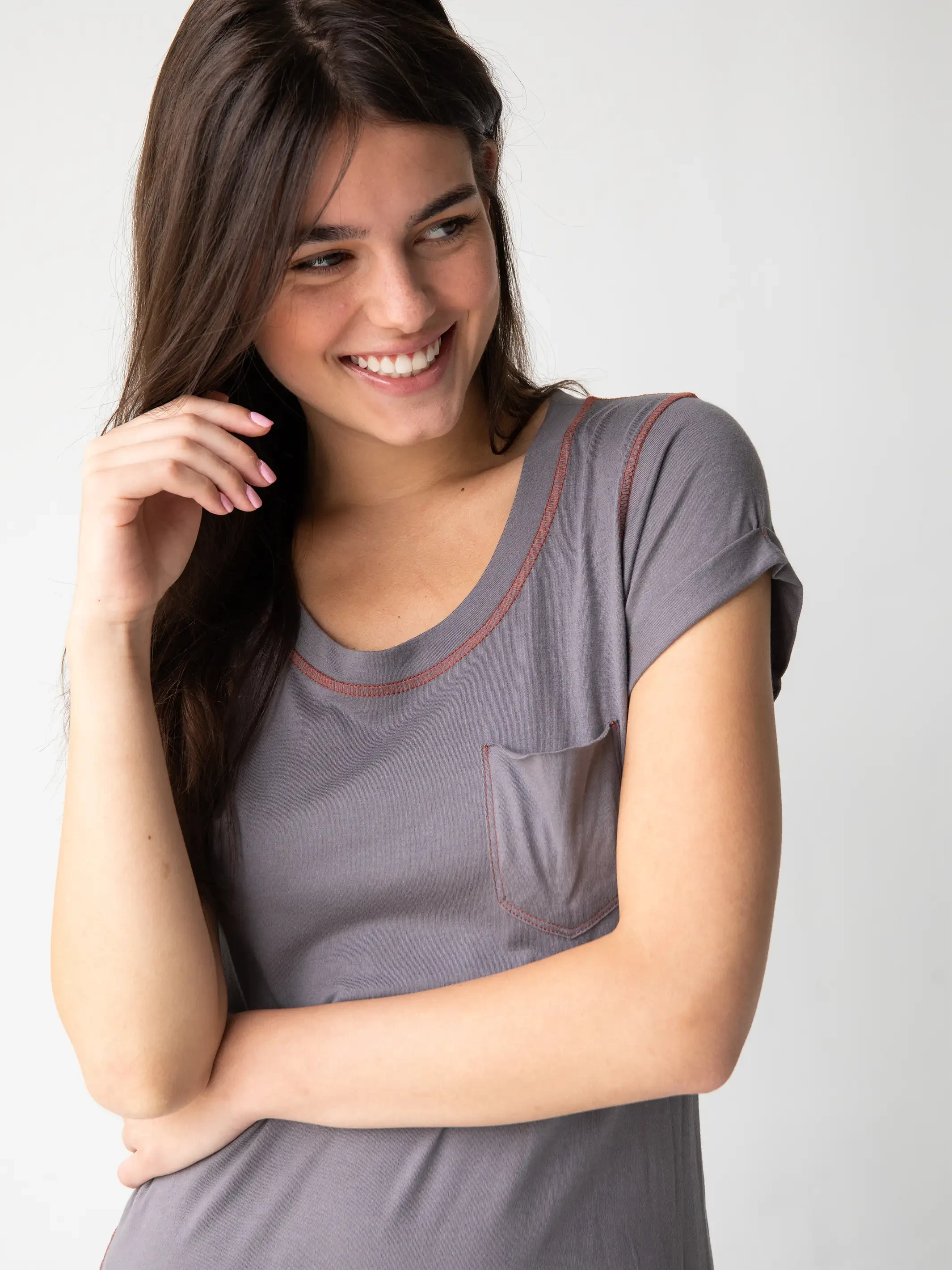 Natural Life Logan Maxi Dress - Charcoal 2 Natural Life Logan Maxi Dress - Charcoal - Image 2