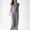 Natural Life Logan Maxi Dress - Charcoal