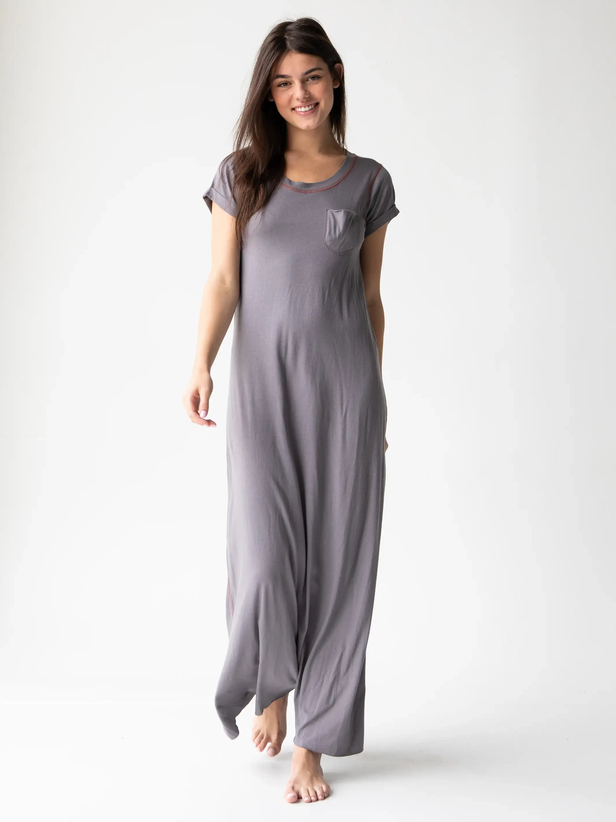 Natural Life Logan Maxi Dress - Charcoal 1 Natural Life Logan Maxi Dress - Charcoal