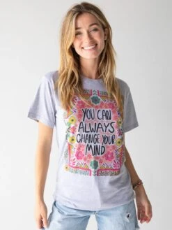 Natural Life Boyfriend Tee Shirt - Change Your Mind