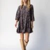 Natural Life Heidi Mini Dress - Navy Paisley