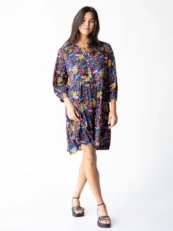Natural Life Anita Tunic Dress - Navy Yellow Floral -Natural Life Shop 484A2687 20copy