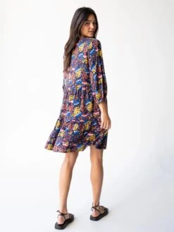 Natural Life Anita Tunic Dress - Navy Yellow Floral -Natural Life Shop 484A2708 20copy