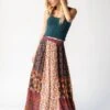 Natural Life Valentina Maxi Skirt - Brown Floral Mix