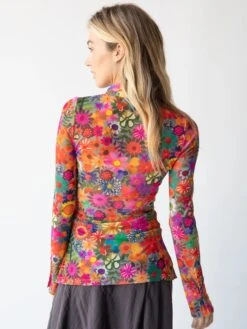 Natural Life Carina Mesh Top - Bright Red Pink -Natural Life Shop 484A3318 20copy