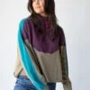 Natural Life Jess Color Block Pullover - Purple
