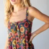 Natural Life Patsy Maxi Dress - Red Sunflower