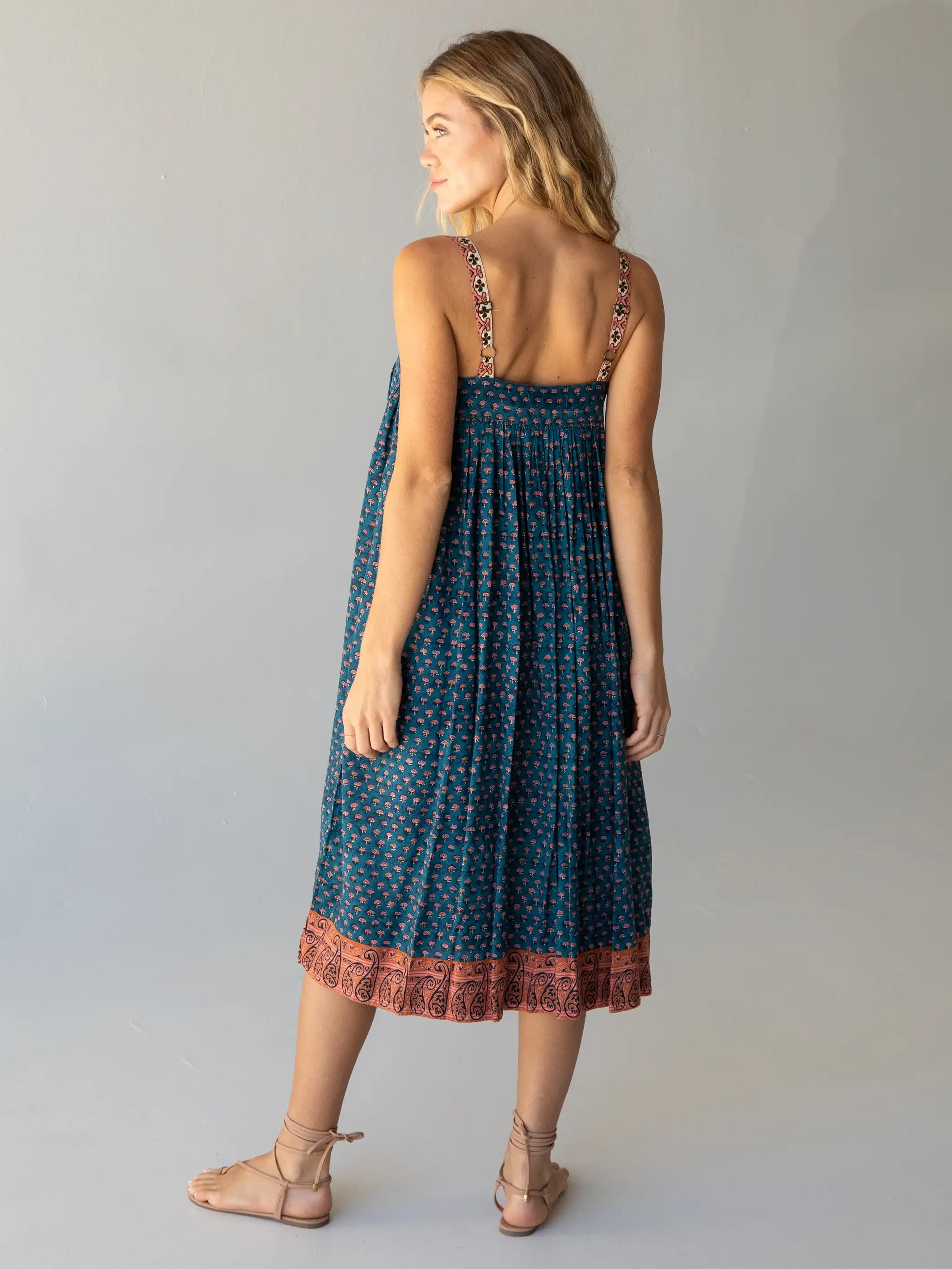 Natural Life Emma Midi Dress - Indigo 3 Natural Life Emma Midi Dress - Indigo - Image 3