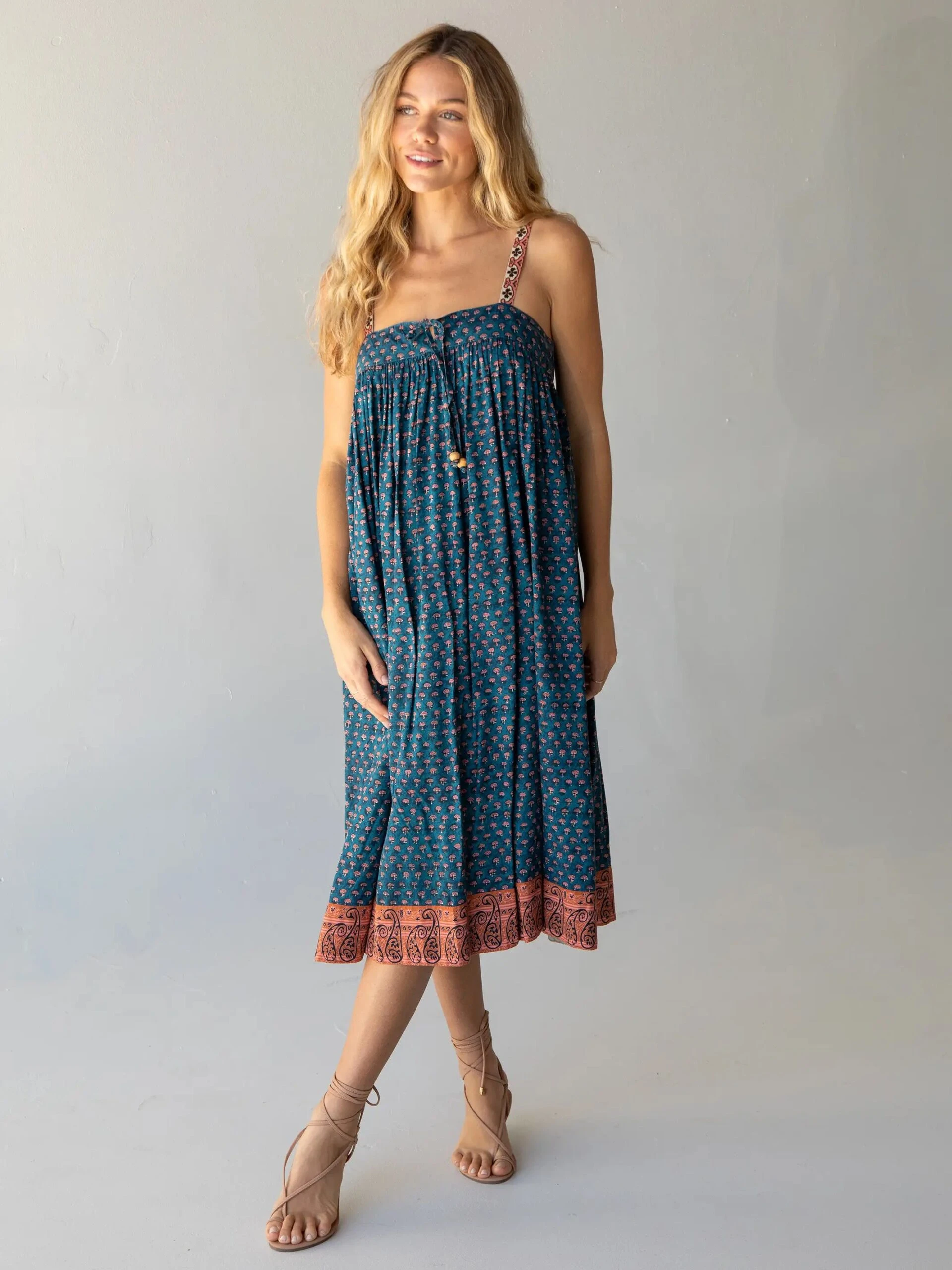 Natural Life Emma Midi Dress - Indigo 1 Natural Life Emma Midi Dress - Indigo