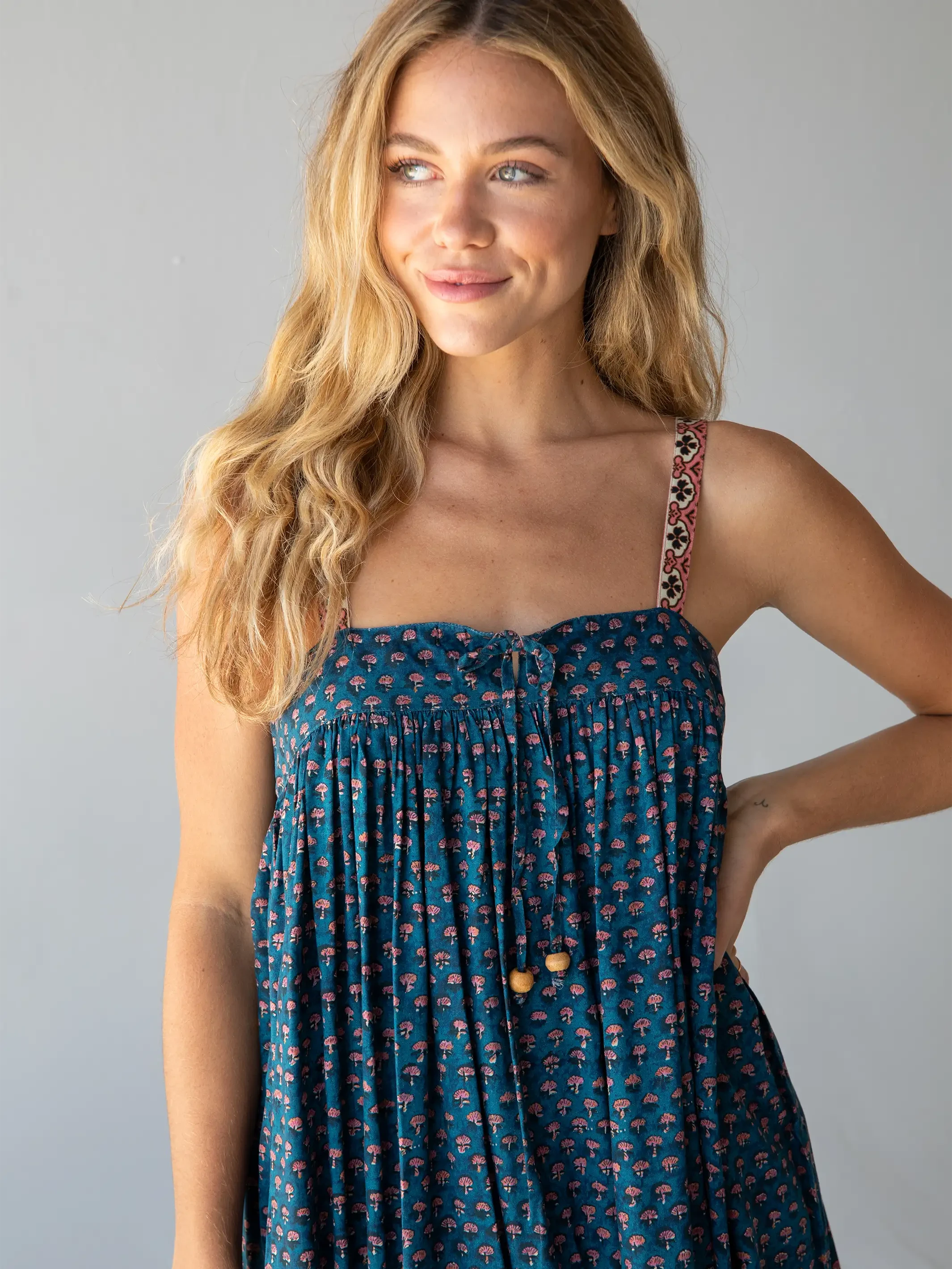 Natural Life Emma Midi Dress - Indigo 2 Natural Life Emma Midi Dress - Indigo - Image 2