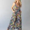 Natural Life Chelsea Jumpsuit - Black Multi Floral