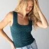 Natural Life Danielle Square Neck Tank - Teal