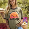 Natural Life Ringer Oversized Tee Shirt - Wander