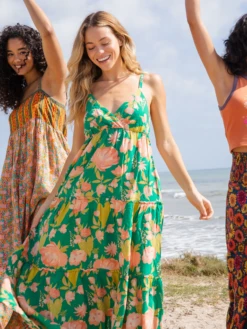 Natural Life Ella Maxi Dress - Green Coral Floral -Natural Life Shop 484A6820 20copy
