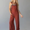 Natural Life Carly Wide-Leg Jumpsuit - Rust