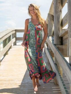 Natural Life Amina Lace Maxi Dress - Sage Pink