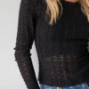 Natural Life Lace Layering Top - Black