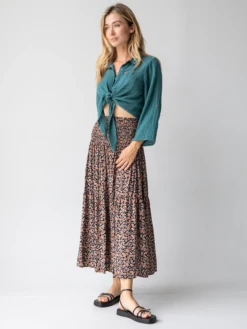 Natural Life Angelina Midi Skirt - Autumn Blossom -Natural Life Shop 484A7675 20copy