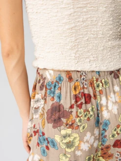 Natural Life Patti Palazzo Pant - Tan Cream Floral -Natural Life Shop 484A8134 20copy