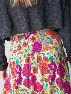 Natural Life Favorite Convertible Skirt - Fuschia Floral -Natural Life Shop 484A8287