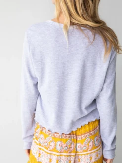 Natural Life Long Sleeve Waffle Tee Shirt - Heather Grey -Natural Life Shop 484A8482 20copy