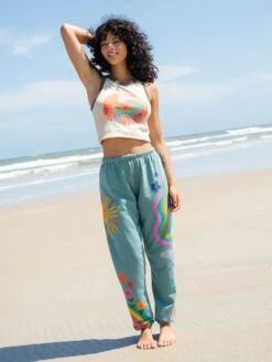 Natural Life Quinn Graphic Knit Jogger - Bay