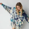Natural Life Taylor Oversized Sweater - Blue Tie-Dye