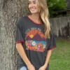 Natural Life Ringer Oversized Tee Shirt - Let's Just Go