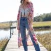 Natural Life Let's Go West Kaftan - Vintage Summer Floral