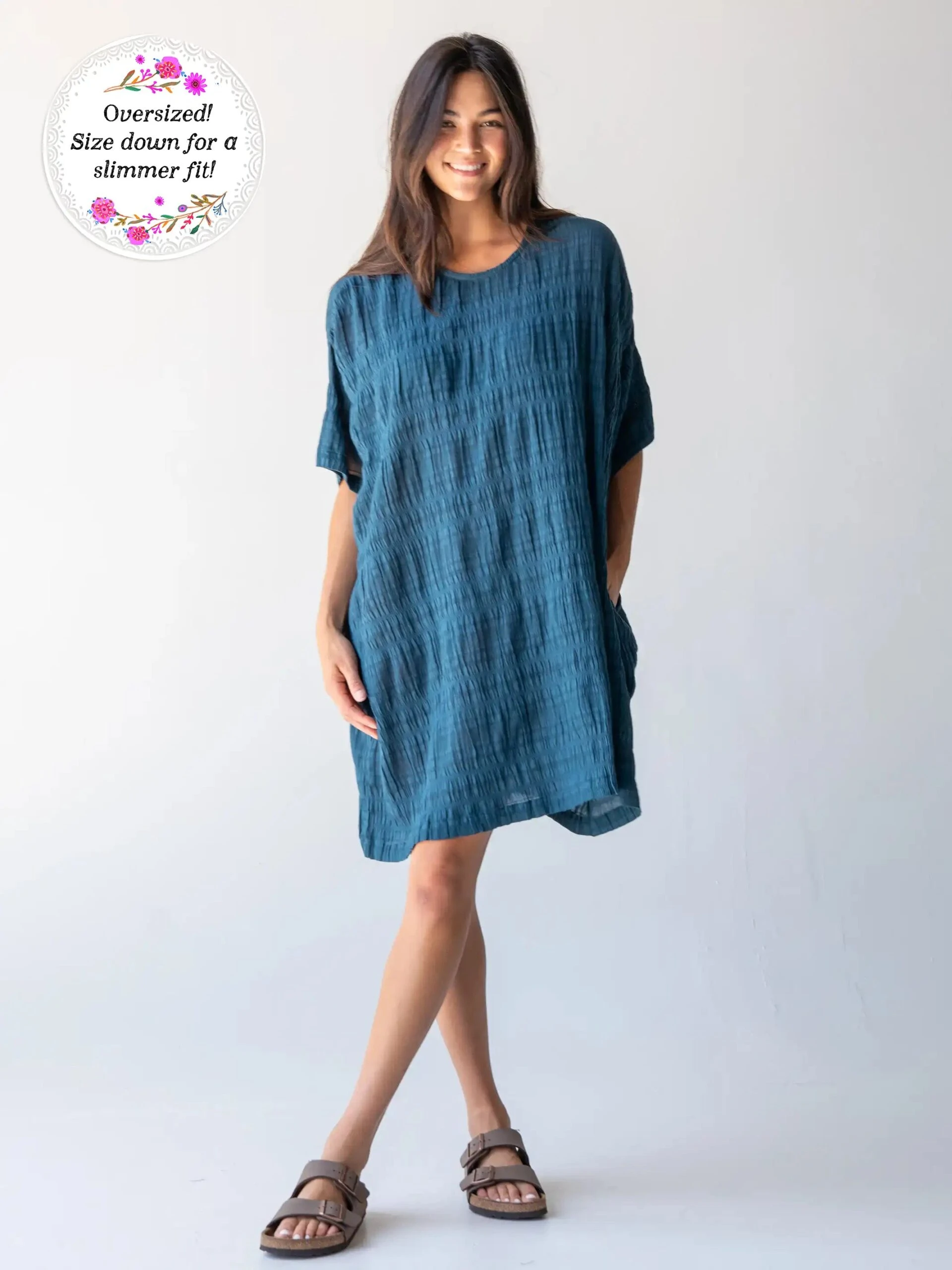 Natural Life Lindsay Dress - Teal 1 Natural Life Lindsay Dress - Teal