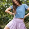Natural Life Daisy Skort - Lavender