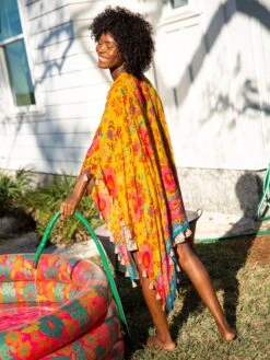 Natural Life Meera Convertible Kimono - Gold