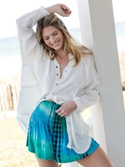 Natural Life Daisy Knit Skort - Blue Green Tie-Dye -Natural Life Shop VP3A3266