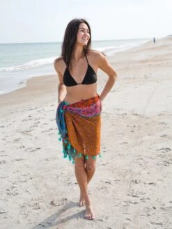 Natural Life Meera Convertible Kimono - Orange -Natural Life Shop VP3A4698