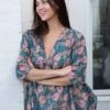 Natural Life Tunic-In-A-Bag - Pink Blue Floral