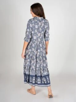 Natural Life Rebecca Tiered Dress - Navy Grey Floral -Natural Life Shop VP3A6031