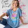 Natural Life Ringer Oversized Tee Shirt - Kind People